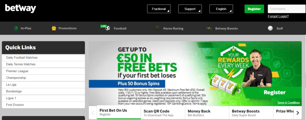 betway main page