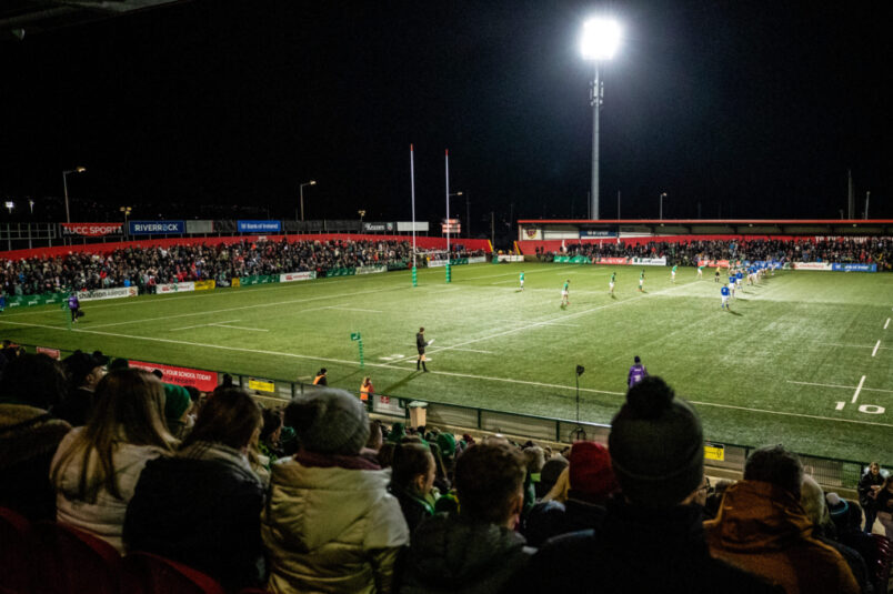 A general view of the action at Musgrave Park